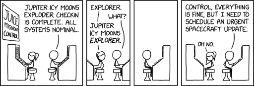 I need to push some updates to the remote sensing instruments, which are there to measure the surface and definitely not do anything else.
