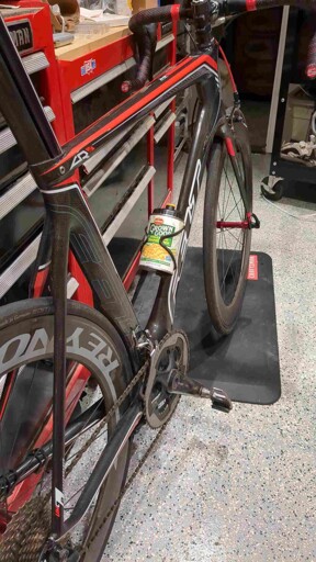 can corn bottle on a bicycle