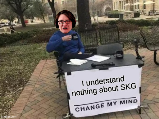 The "Change my mind" meme with the face of "Thor" from "PirateSotware"