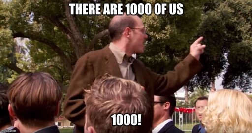Peertube@lemmy.world now has over 1000 subscribers!!