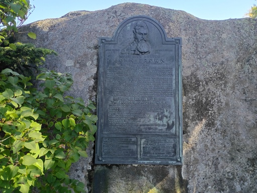 Picture of John Brown's Gravesite with a Plaque